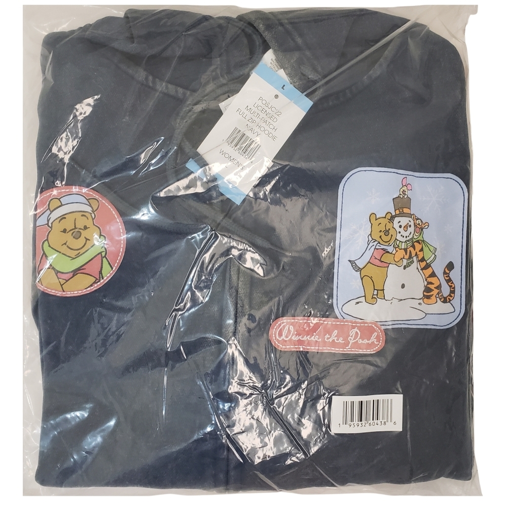 Character Full-Zip Hoodie Sweatshirt Women Winter Winnie The Pooh NWT